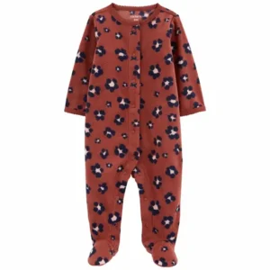 Macacão Bebê  Fleece Carter's Leopardo