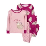 Kit Pijama Infantil Carter’s 4 Peças – Preguiça